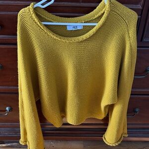 Jack by BB Dakota Women's Yellow Crew Neck Sweater
